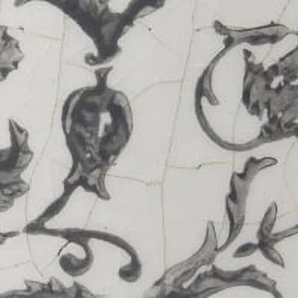 9" Ivory Ceramic Pitcher Vase - My Texas House - Scroll Pattern Farmhouse Decor - Picture 4 of 9